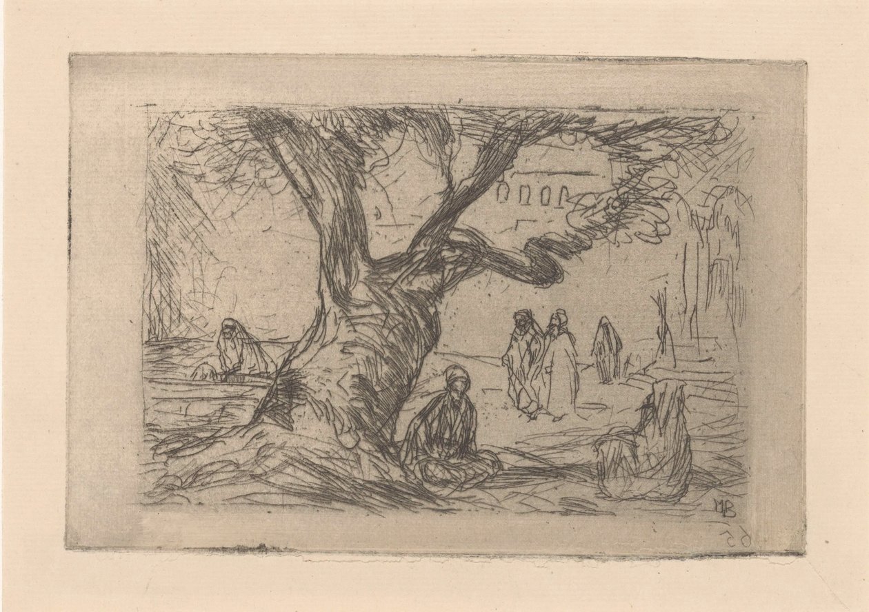 Figuren unter einem Baum von Marius Bauer