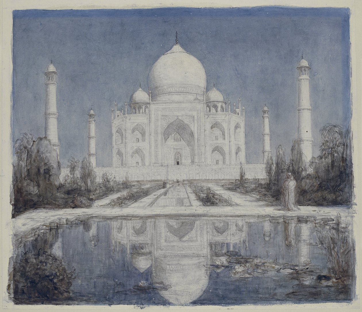 Taj Mahal bei Mondlicht von Marius Bauer