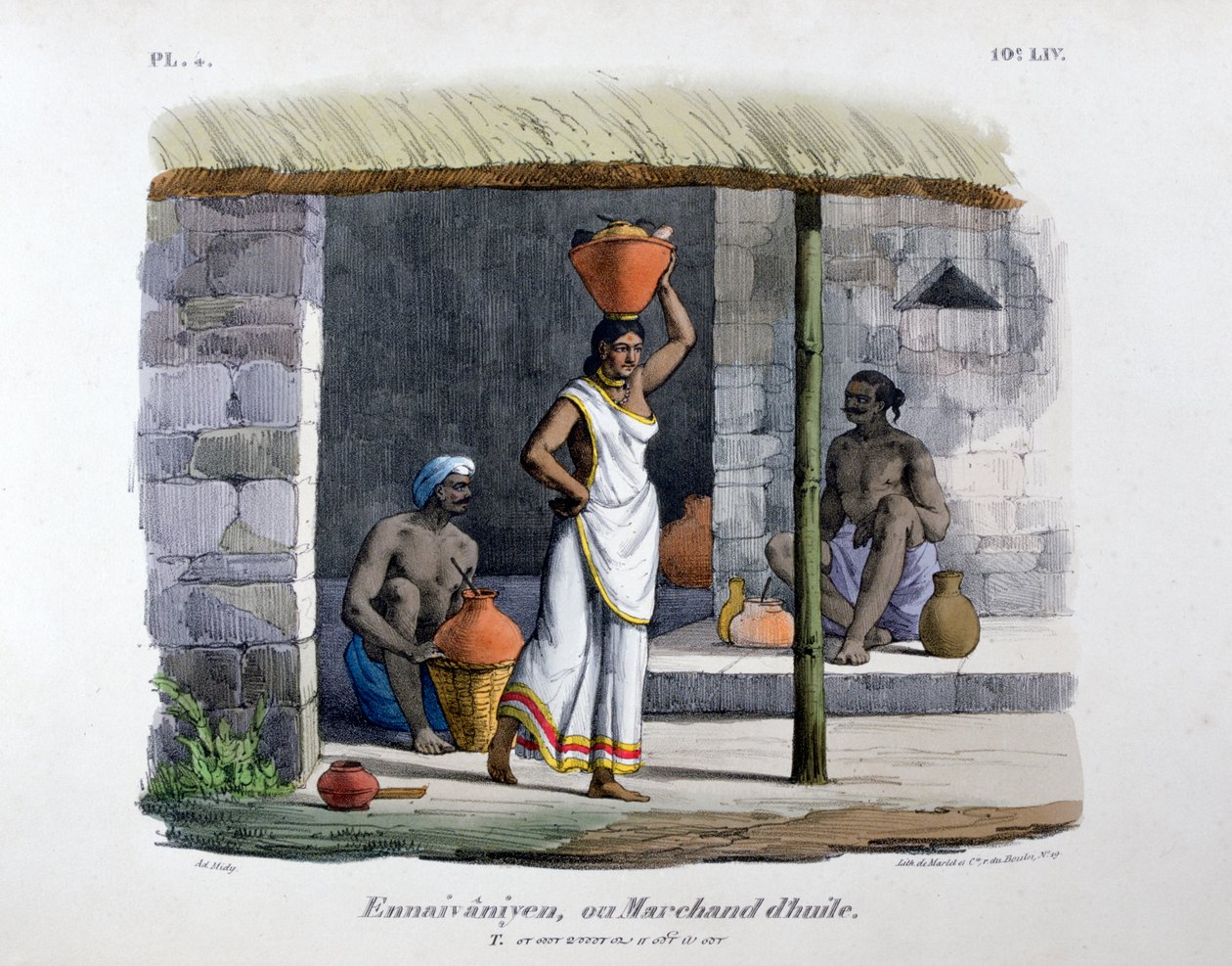 Ölhändler, 1828 von Marlet et Cie