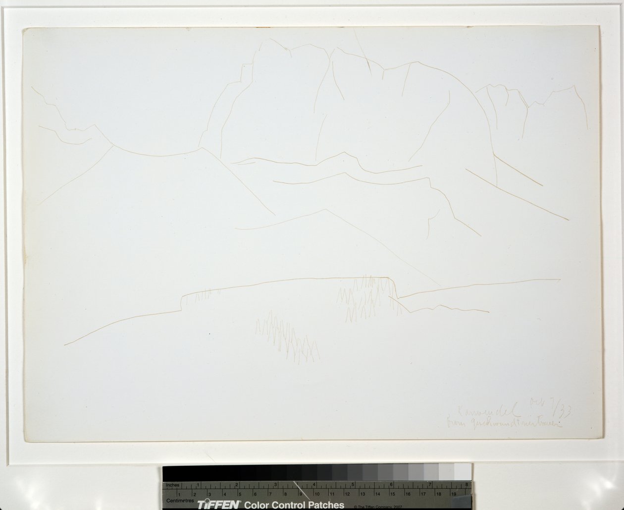 Berglandschaft mit Bäumen von Marsden Hartley