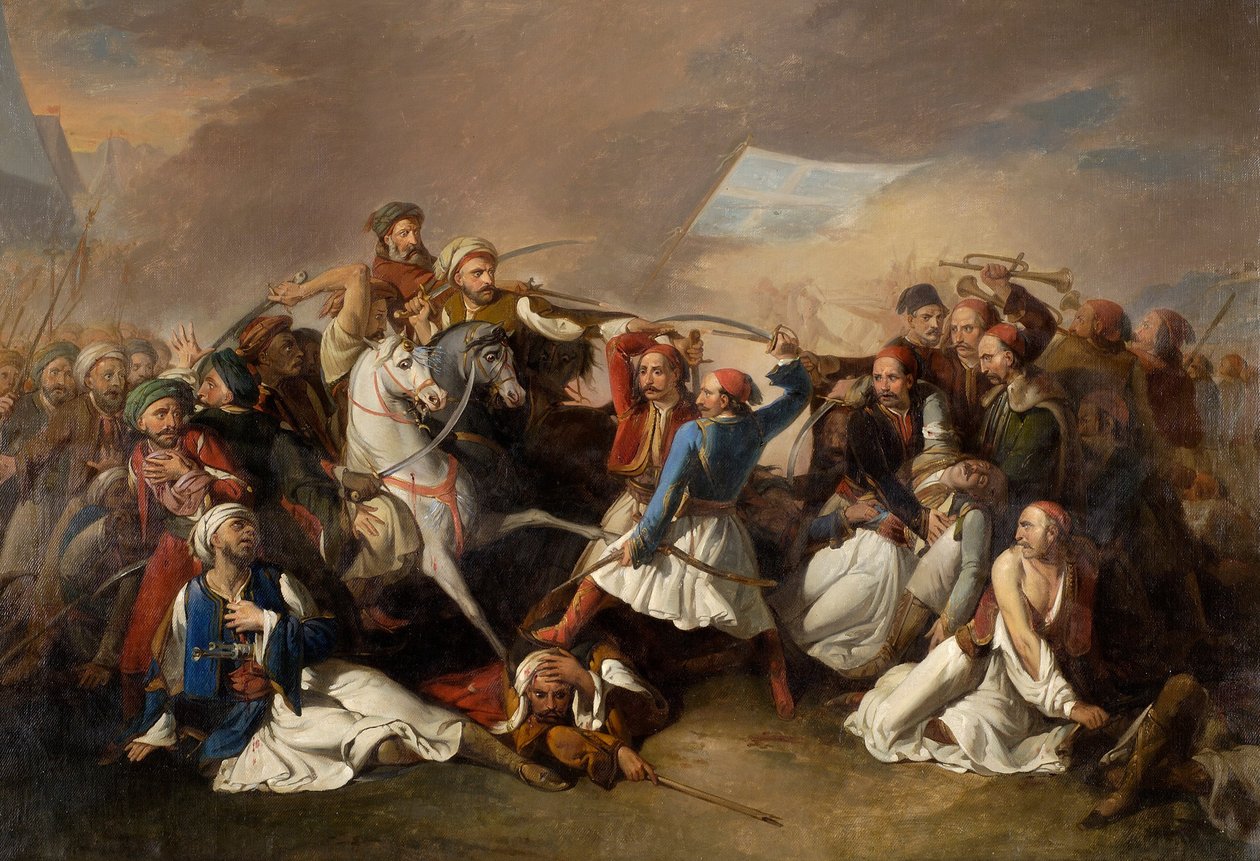 Der Tod von Markos Botsaris von Marsigli Filippo