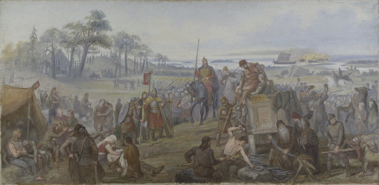 Nach der Schlacht von Fyrisvall von Mårten Eskil Winge