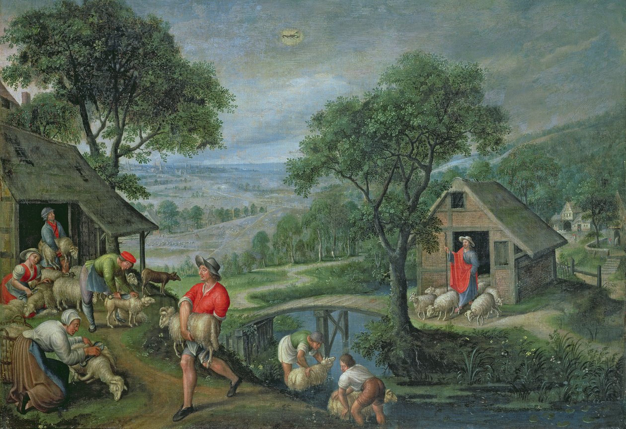Gleichnis vom guten Hirten, ca. 1580-90 von Marten Valckenborch  the van Elder