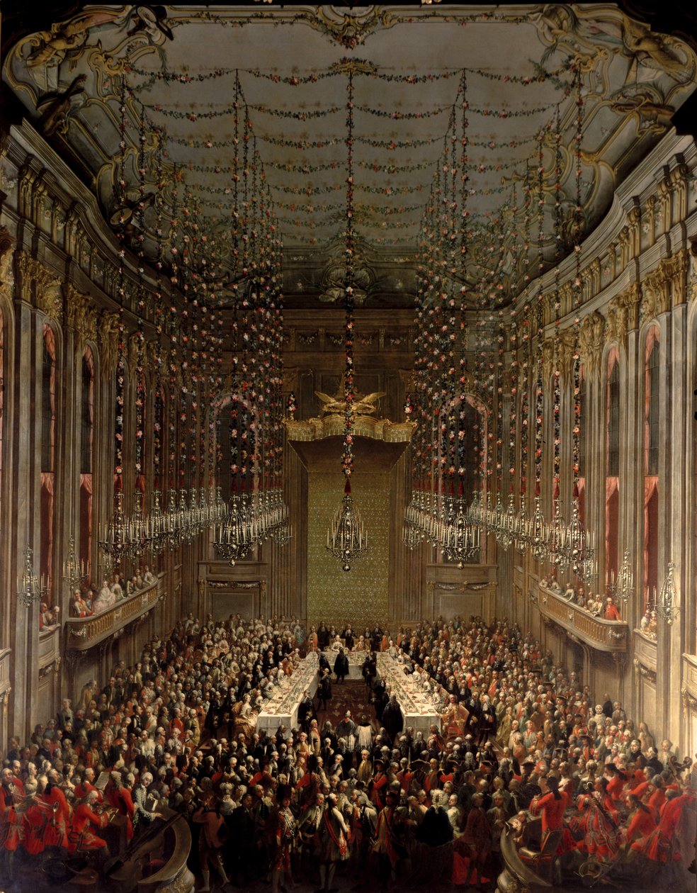 Bankett im Redoutensaal, Wien, 1760 von Martin II Mytens or Meytens
