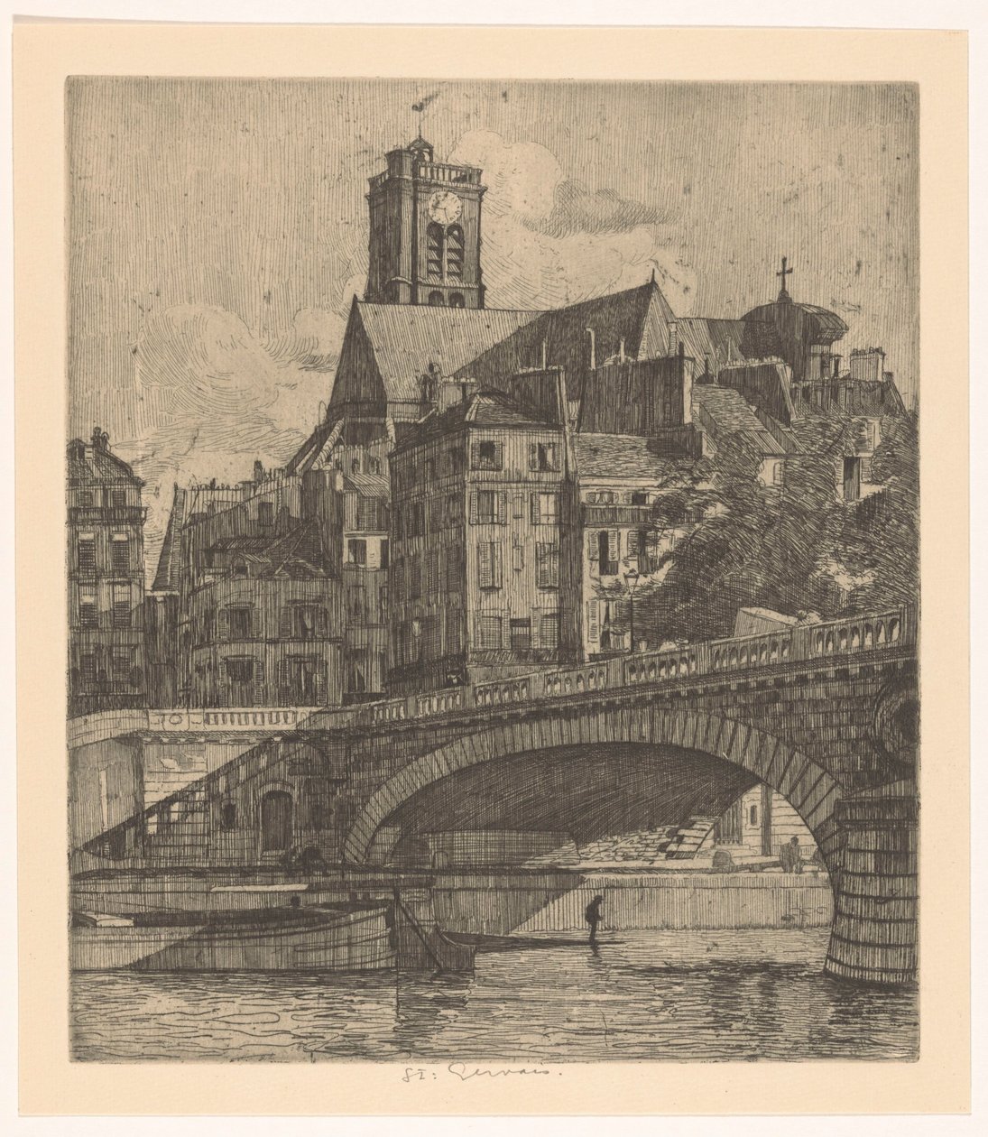 Ansicht der Saint-Gervais in Paris von Martin Monnickendam