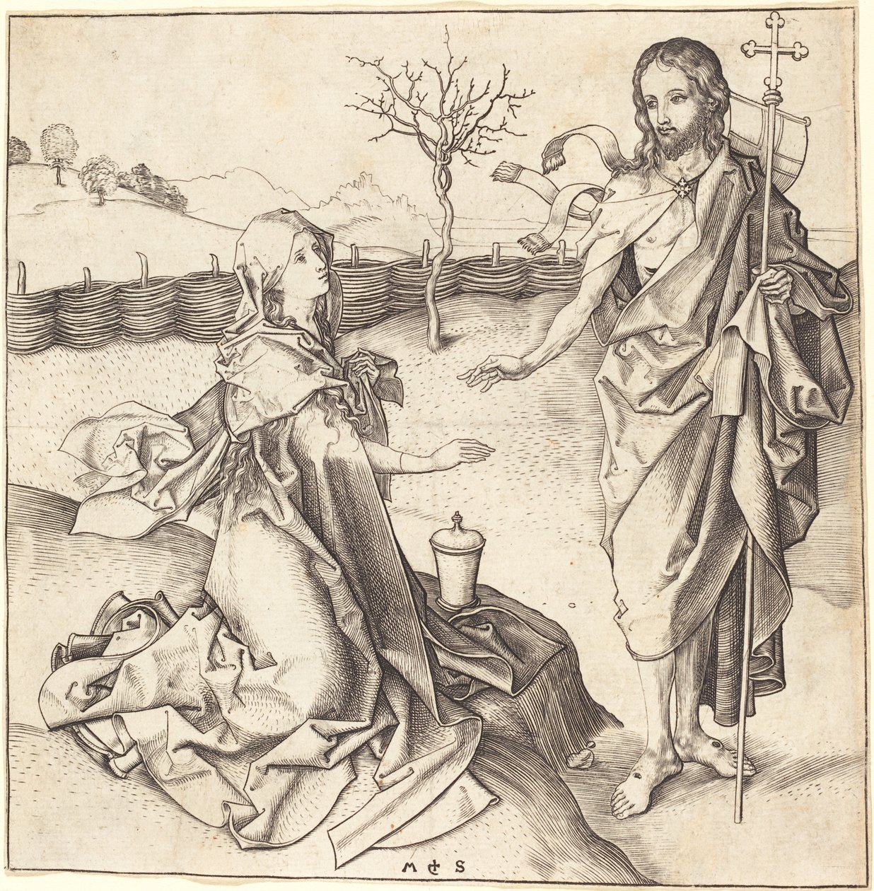 Christus erscheint Maria Magdalena von Martin Schongauer