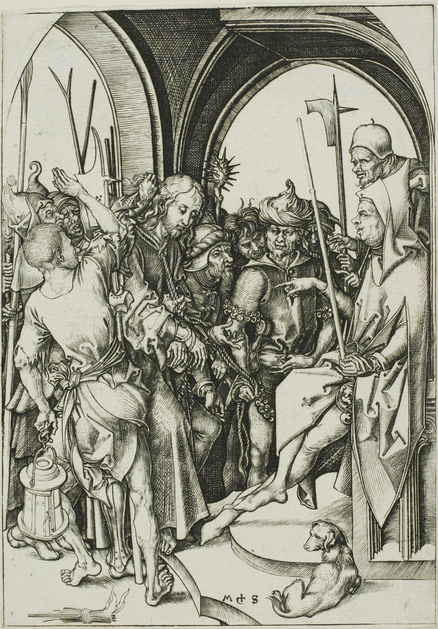Christus vor Annas von Martin Schongauer