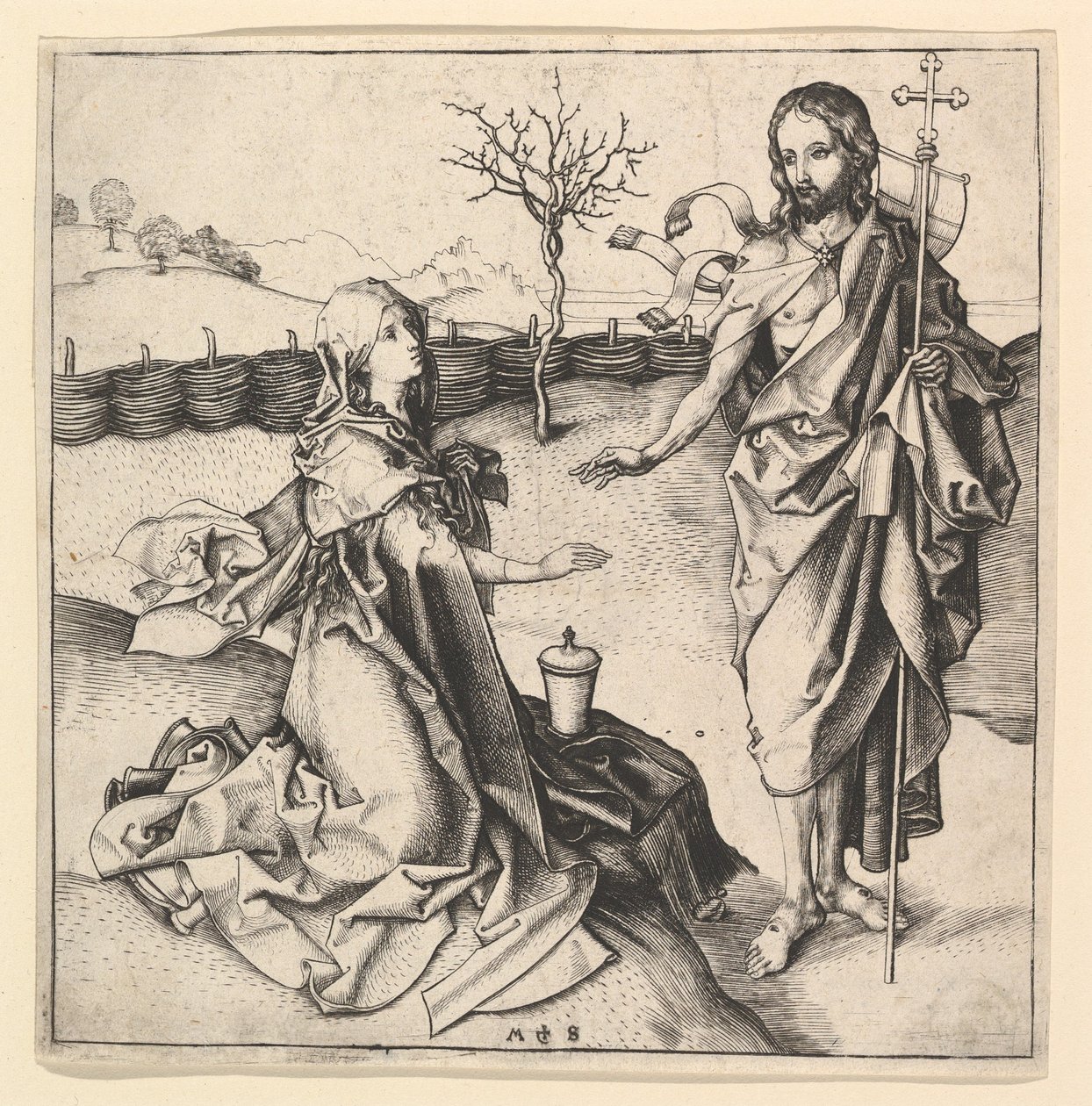 Noli me Tangere, ca. 1435-1491 von Martin Schongauer