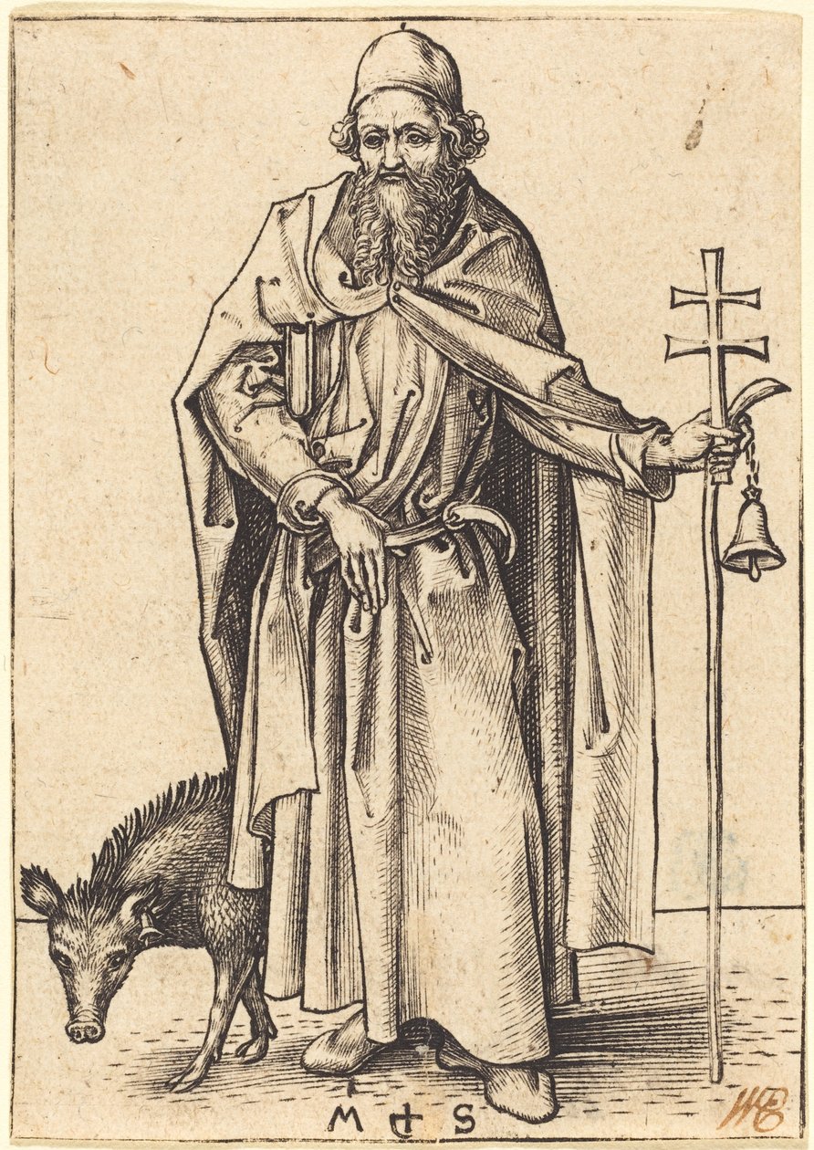 Sankt Antonius von Martin Schongauer