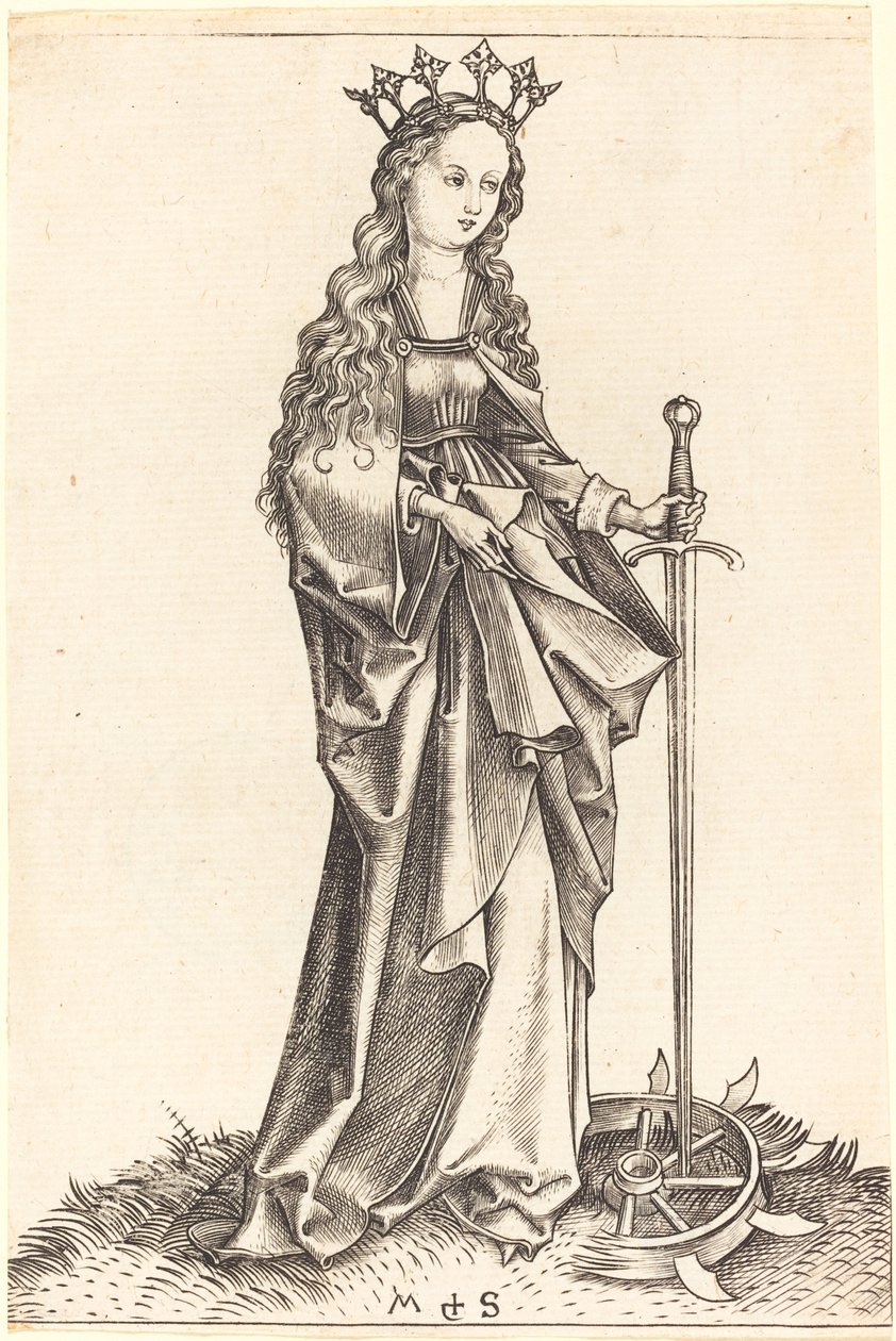 Heilige Katharina von Alexandria von Martin Schongauer