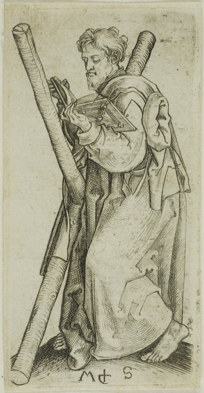 St. Andreas, aus Apostel von Martin Schongauer