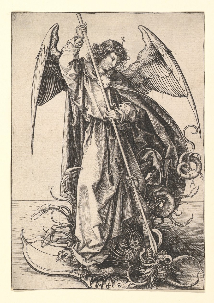 St. Michael, ca. 1435-1491 von Martin Schongauer