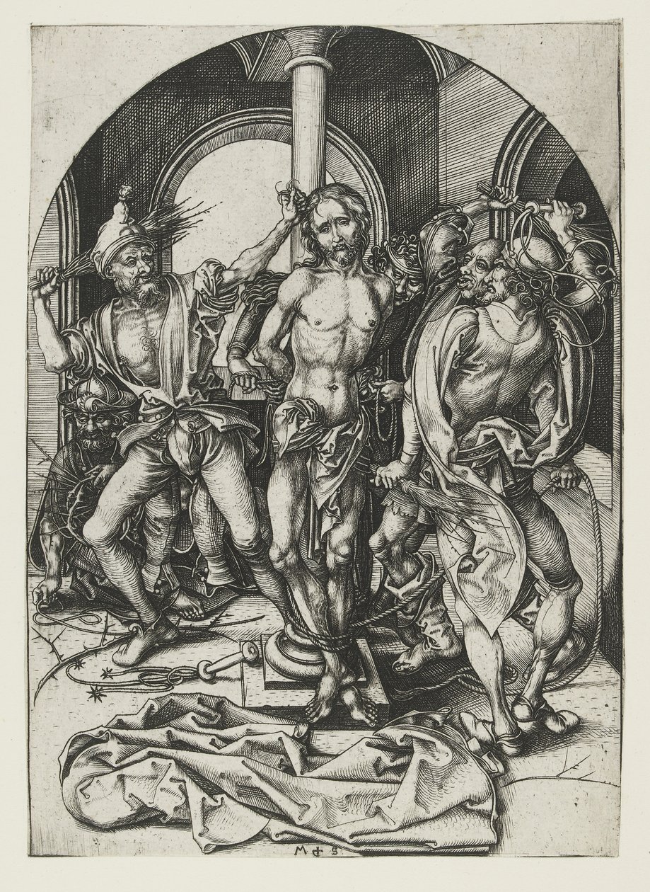 Die Geißelung von Martin Schongauer