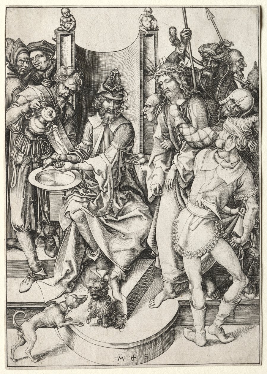 Die Passion: Christus vor Pilatus von Martin Schongauer