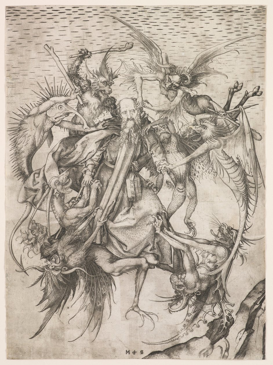 Die Prüfungen des heiligen Antonius von Martin Schongauer