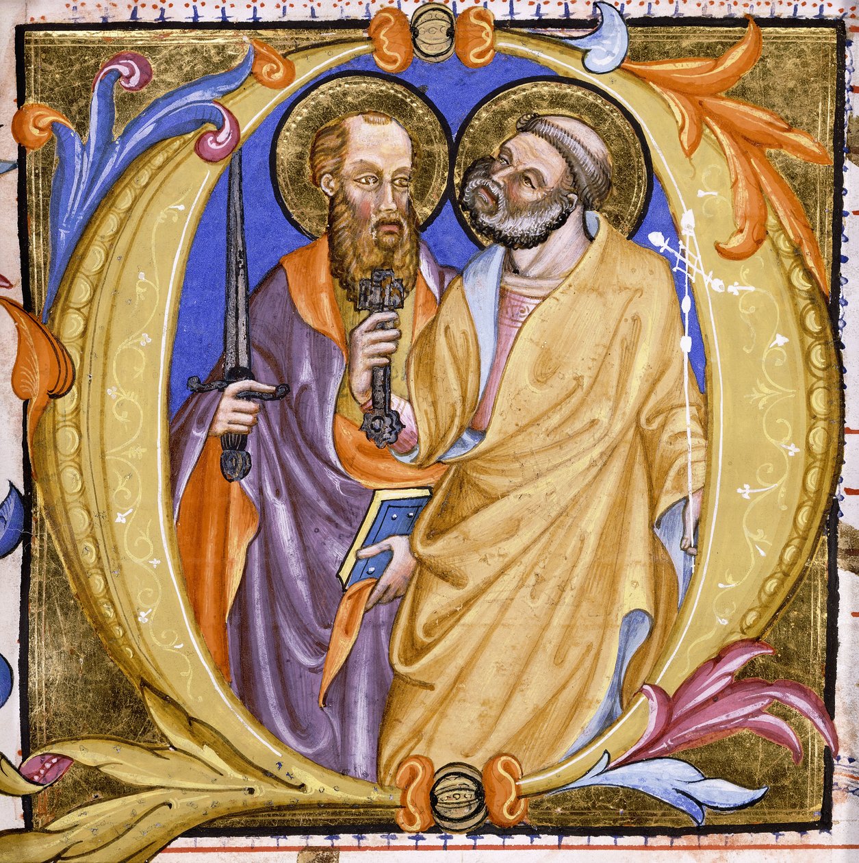 Heilige Petrus und Paulus, ca. 1400 von Martino de Bartolomeo