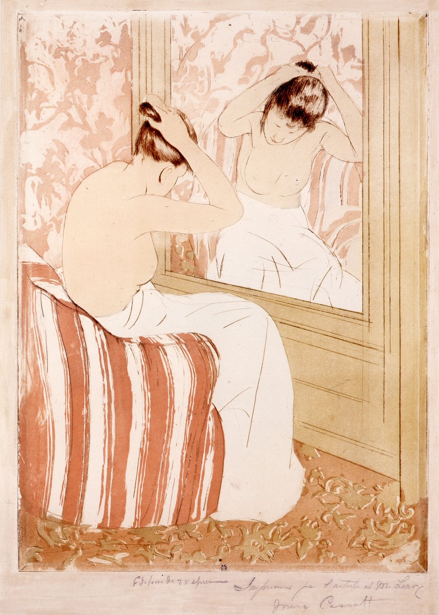 Die Frisur von Mary Cassatt