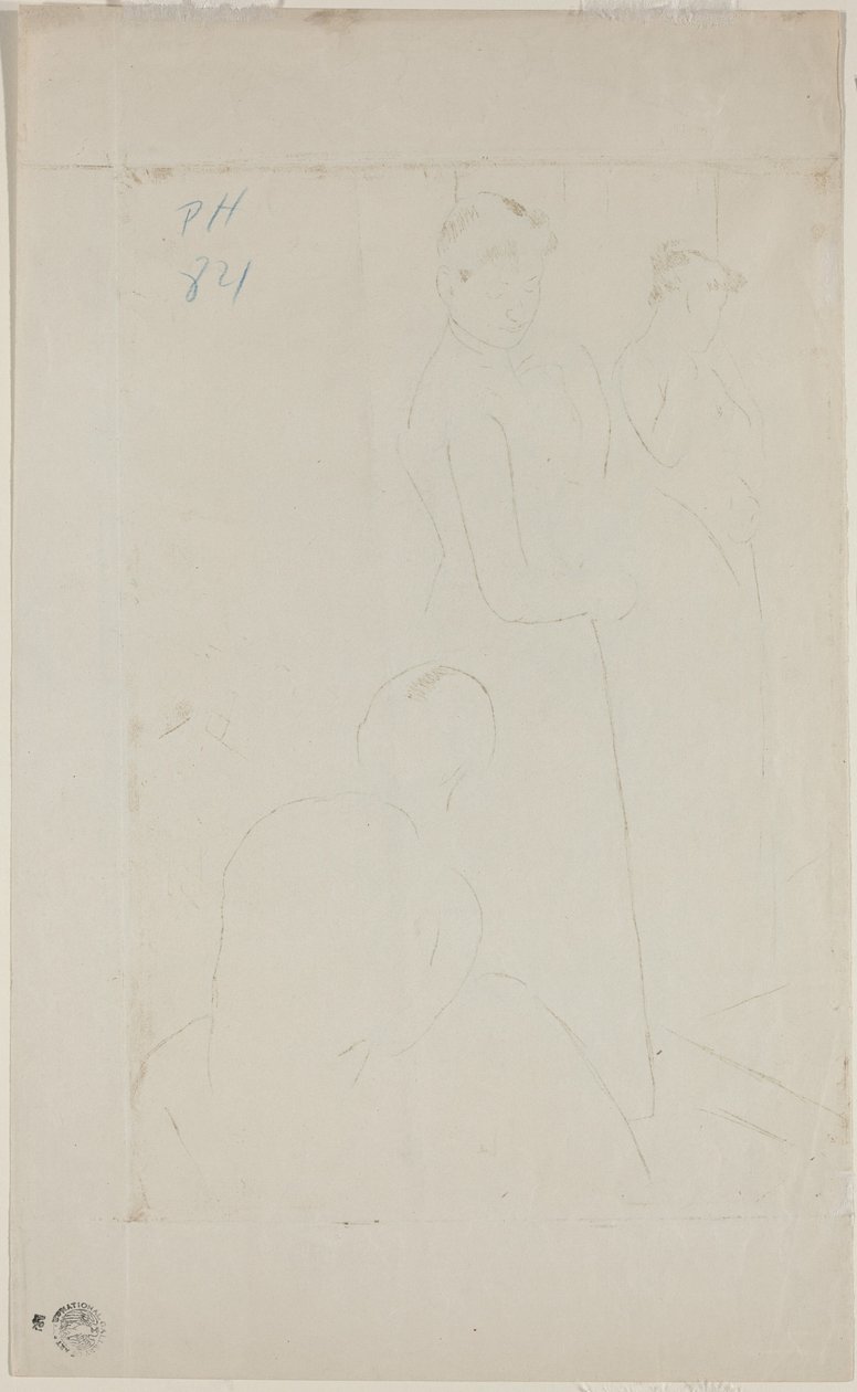 Die Anprobe [verso] von Mary Cassatt