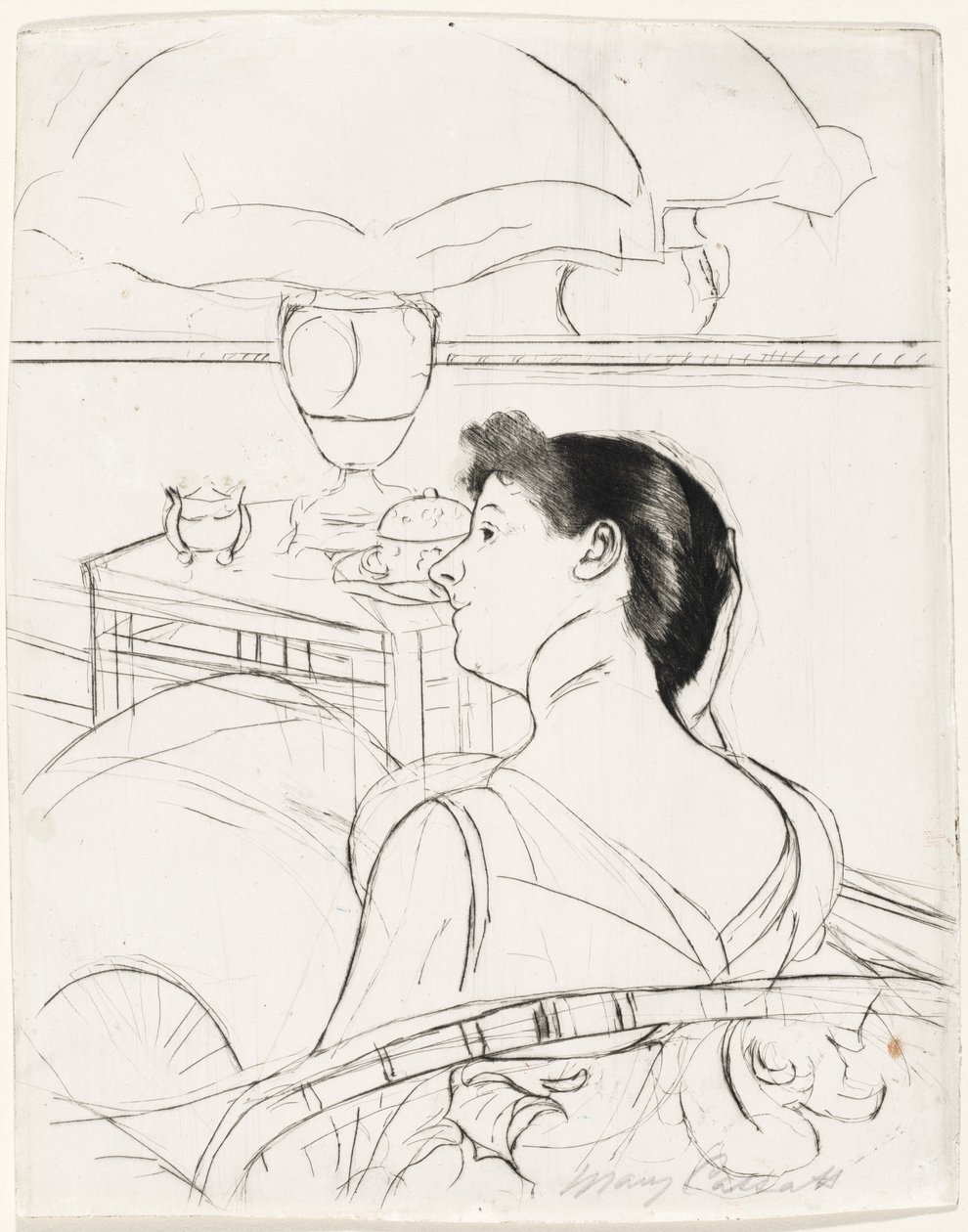 Die Lampe von Mary Cassatt