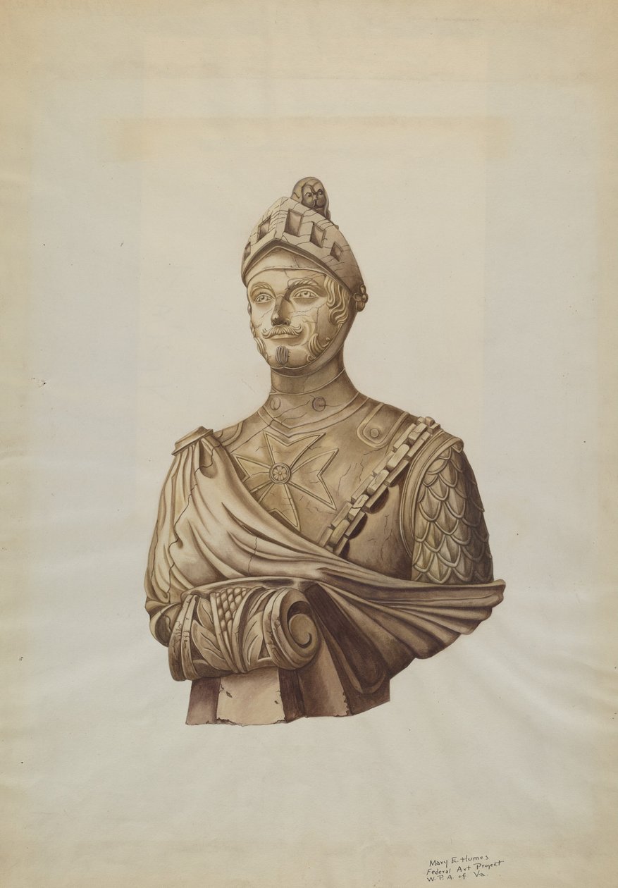 Galionsfigur: Krieger, ca. 1938 von Mary E Humes