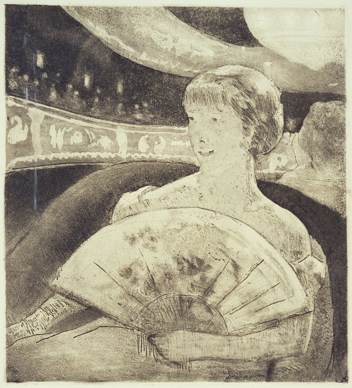 In der Oper von Mary Stevenson Cassatt