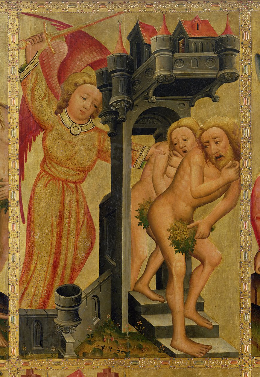 Die Vertreibung aus dem Paradies (Detail) von Master Bertram of Minden