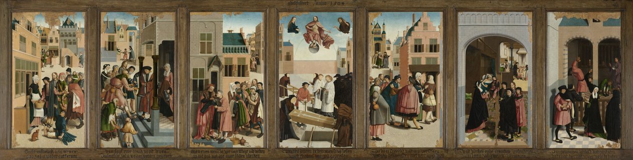 Die sieben Werke der Barmherzigkeit, 1504 von Master of Alkmaar