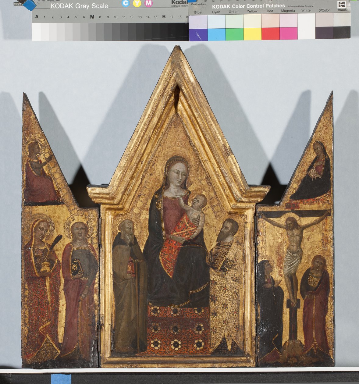 Tragbares Triptychon von Master of the Christchurch Coronation