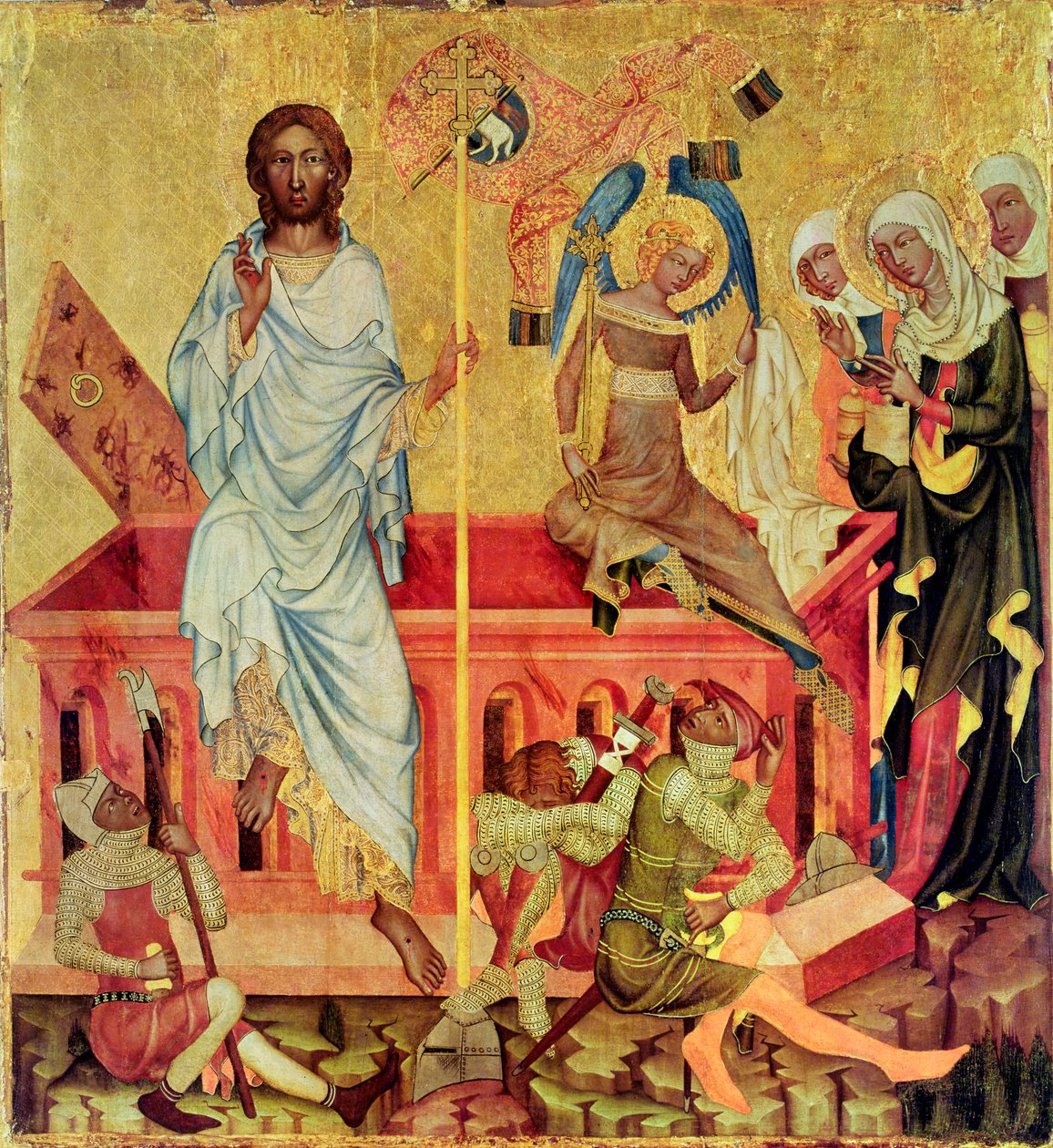 Auferstehung Christi, ca. 1350 von Master of the Cycle of Vyssi Brod
