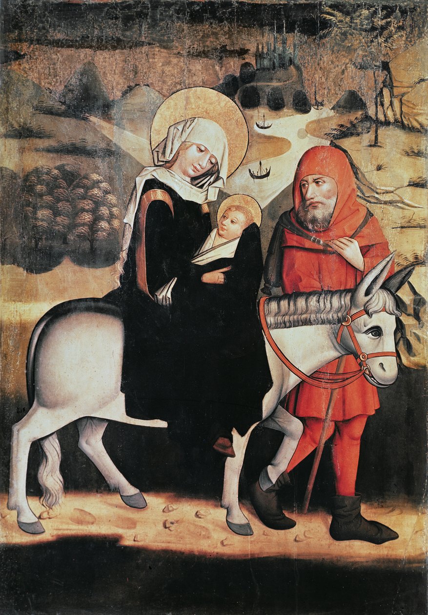 Flucht nach Ägypten von Master of the Lords Passion