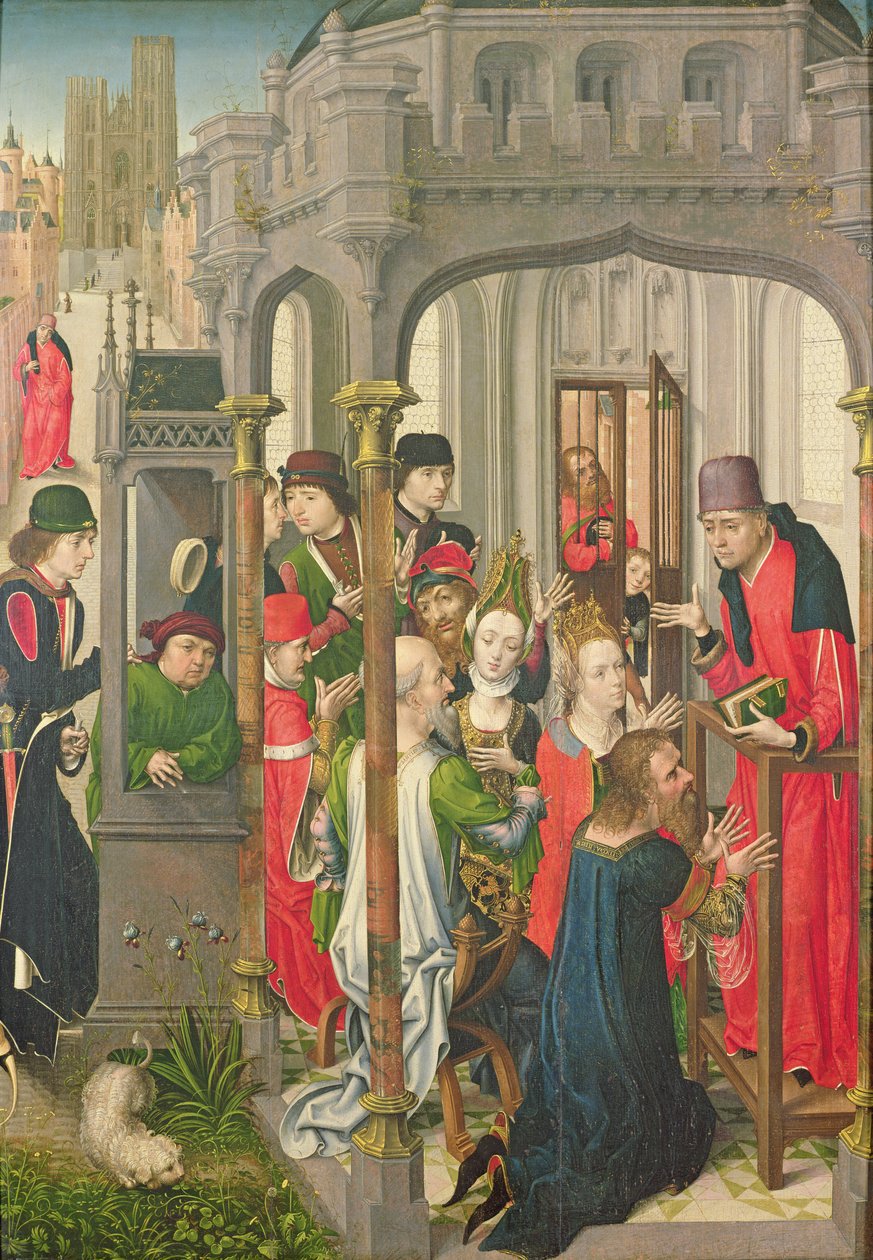 Pastorale Lehre, ca. 1470 von Master of the View of St. Gudule