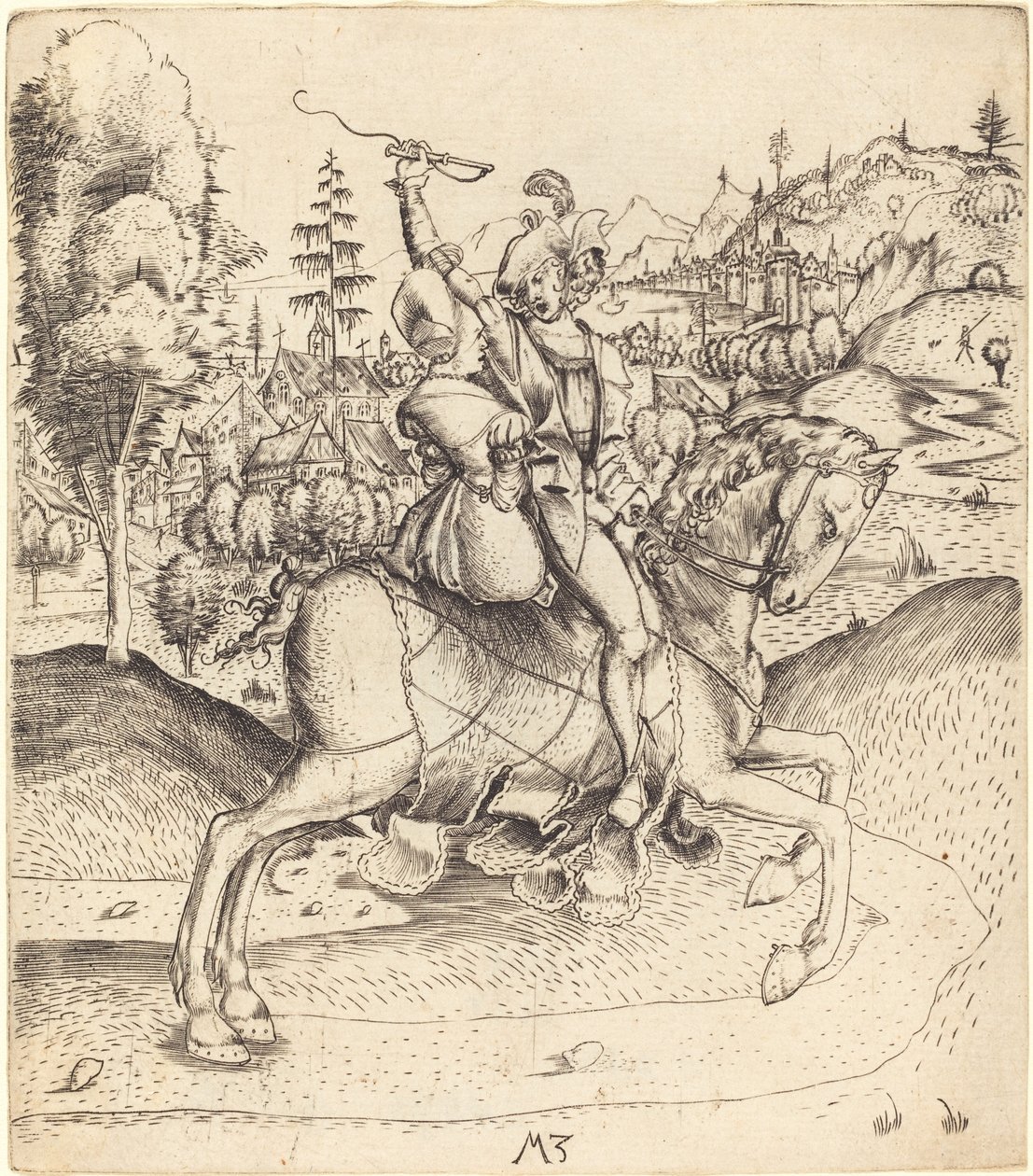 Ritter und Dame zu Pferd von Master MZ
