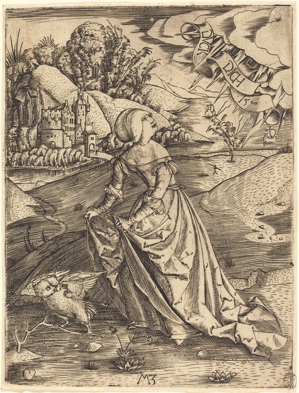 Frau mit der Eule von Master MZ