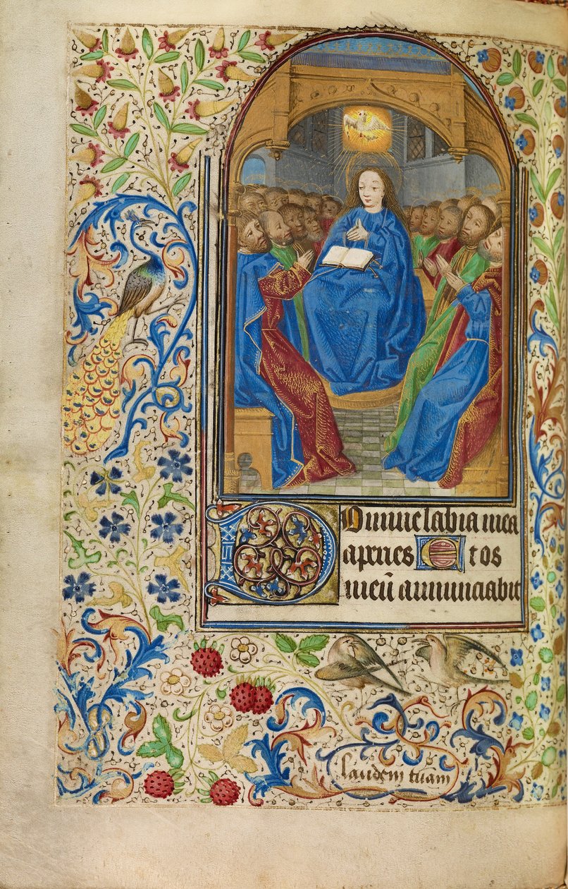 Pfingsten von Master of Jacques of Luxembourg