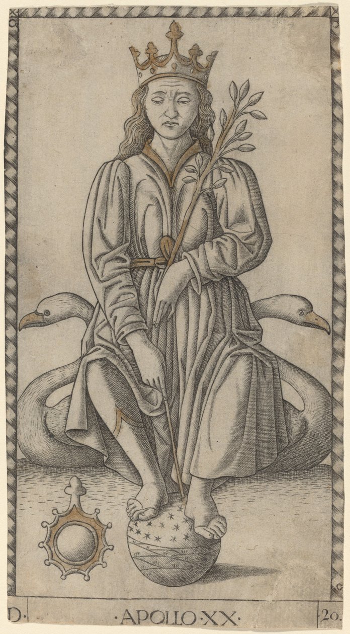 Apollon von Master of the E Series Tarocchi