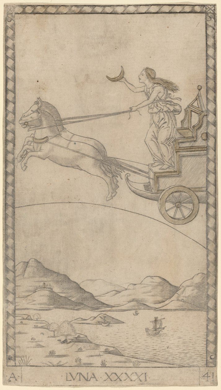 Mond von Master of the E Series Tarocchi