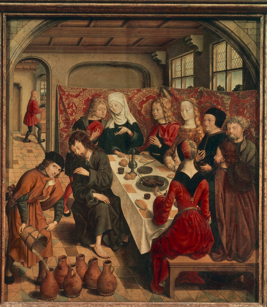 Hochzeit zu Kana von Master of the Saint Bartholomew Altarpiece