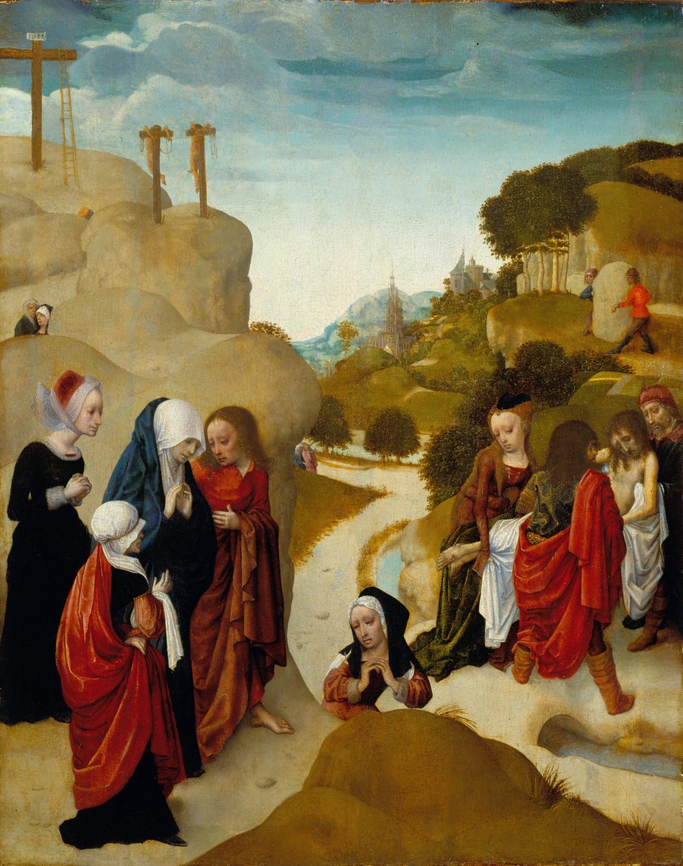 Begräbnis Christi von Master of the Virgo Inter Virgines