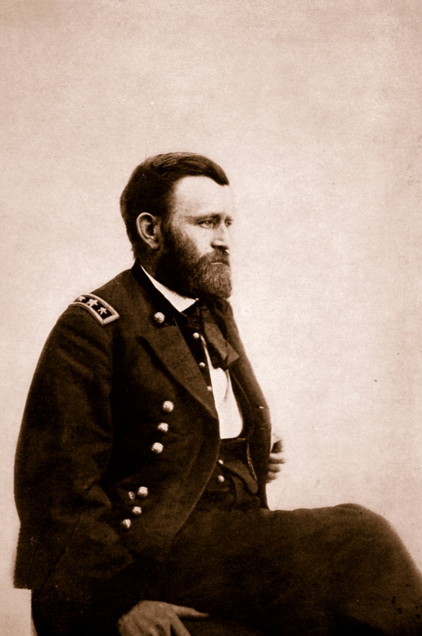 Porträt von General Ulysses Grant, 1861-65 von Mathew B. Brady