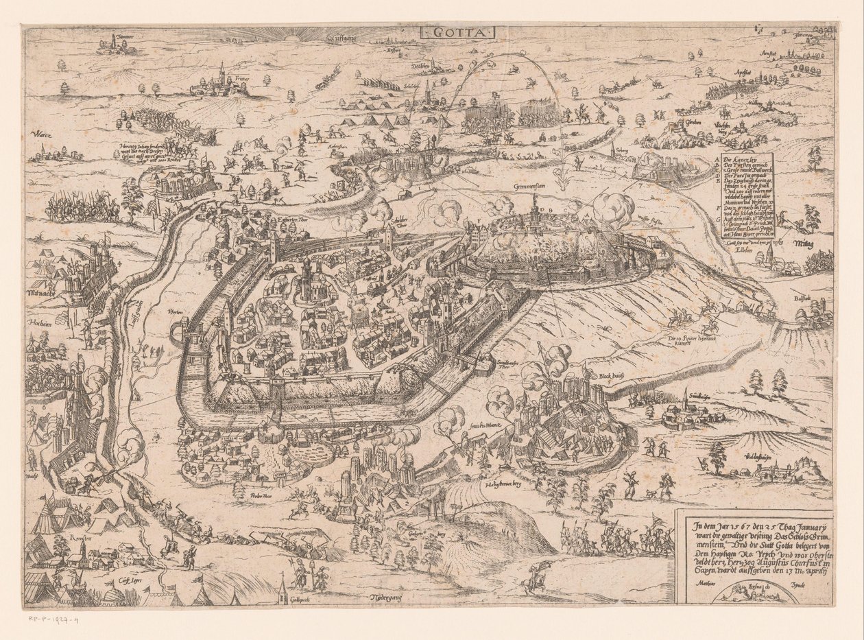 Belagerung von Gotha von Mathis Zündt
