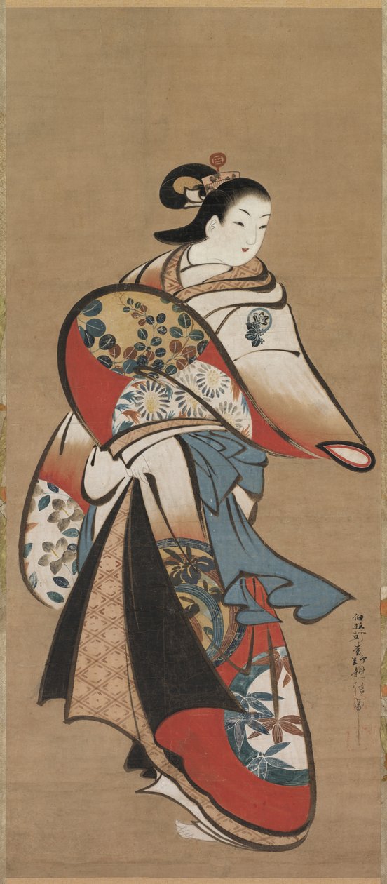 Kurtisane, 1716-1735 von Matsuno Chikanobu