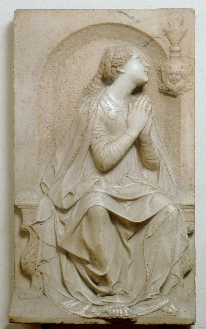 Glaube, Relief (Marmor) von Matteo Civitali
