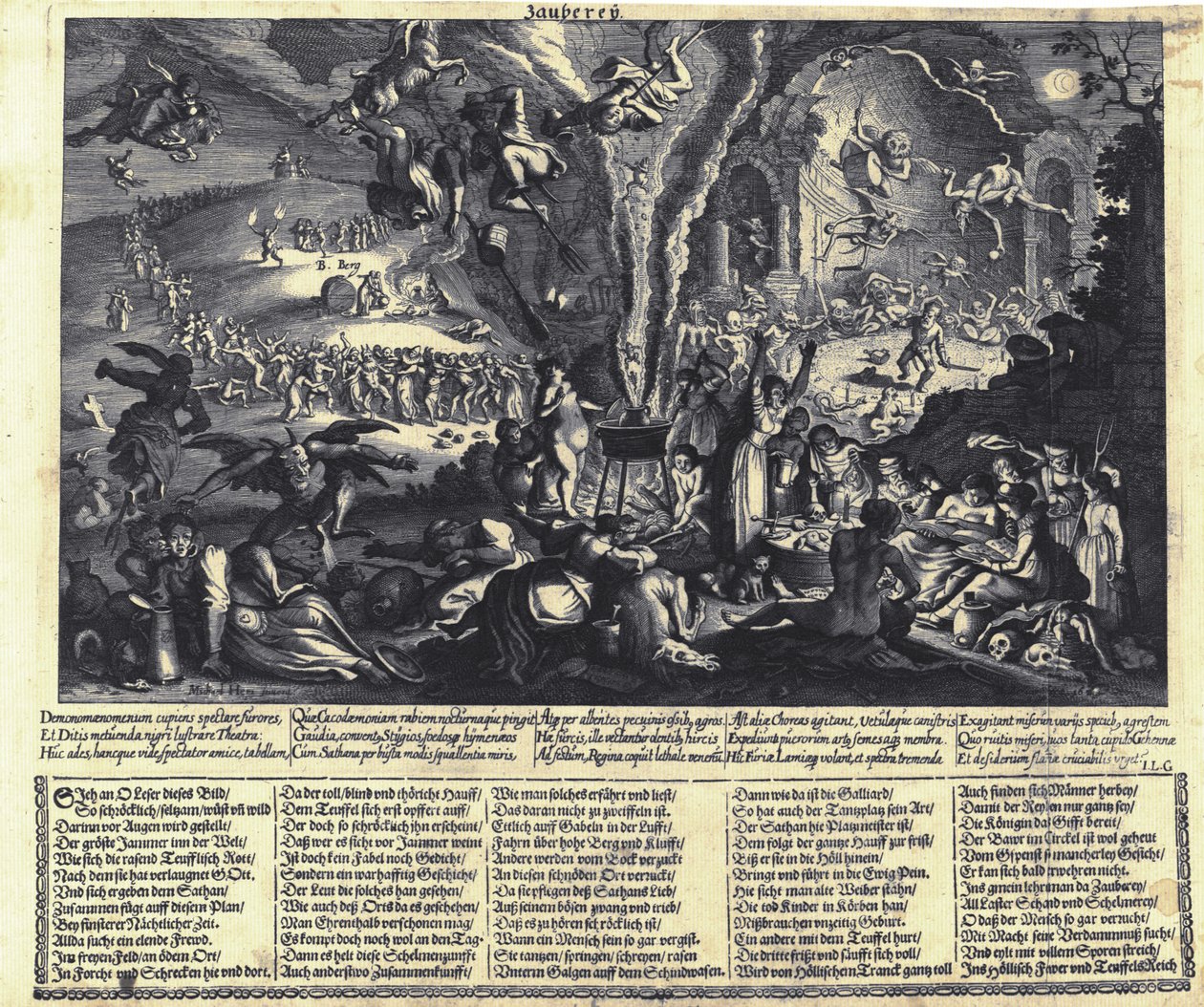 Der Hexensabbat von Matthaus the Elder Merian