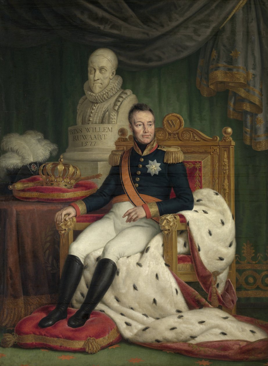 Porträt von Wilhelm I., König der Niederlande von Mattheus Ignatius van Bree