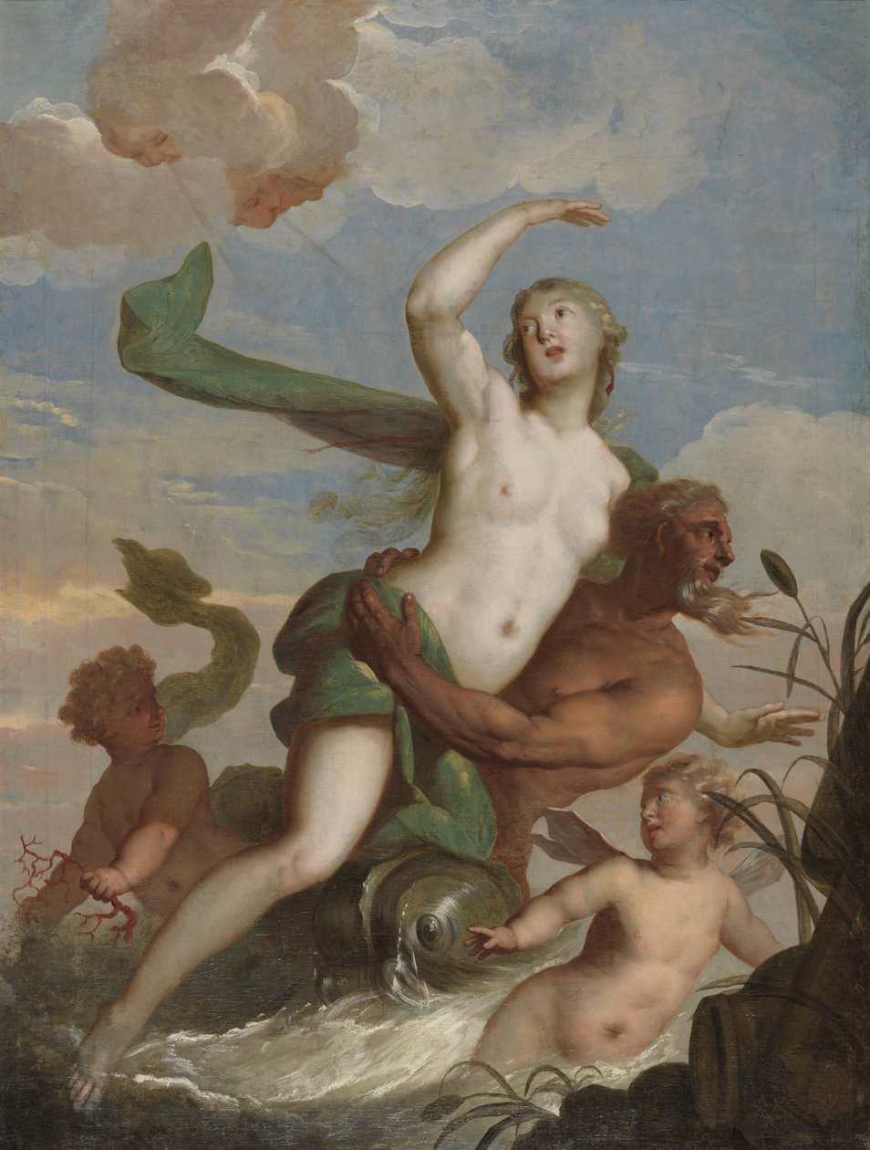 Neptun und Amphitrite von Mattheus Terwesten