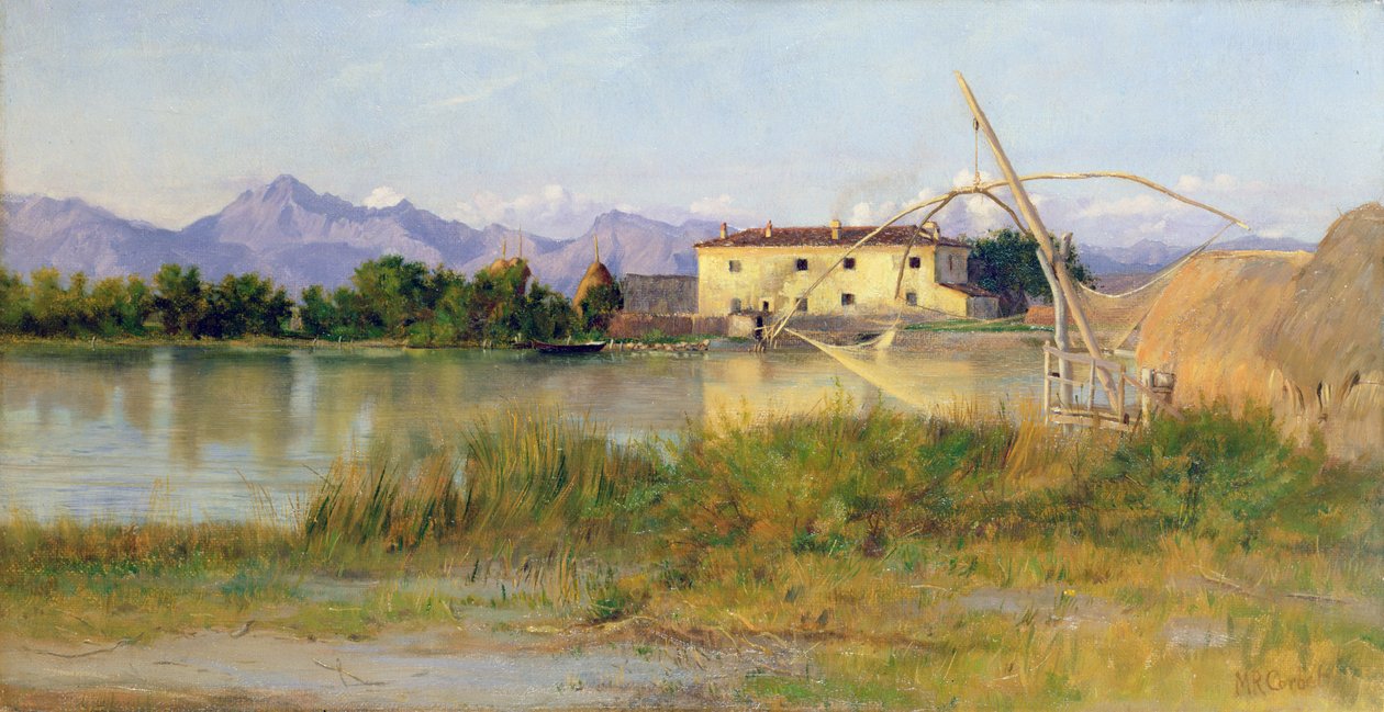Etruskische Szene, die Carrara-Berge von Matthew Ridley Corbet
