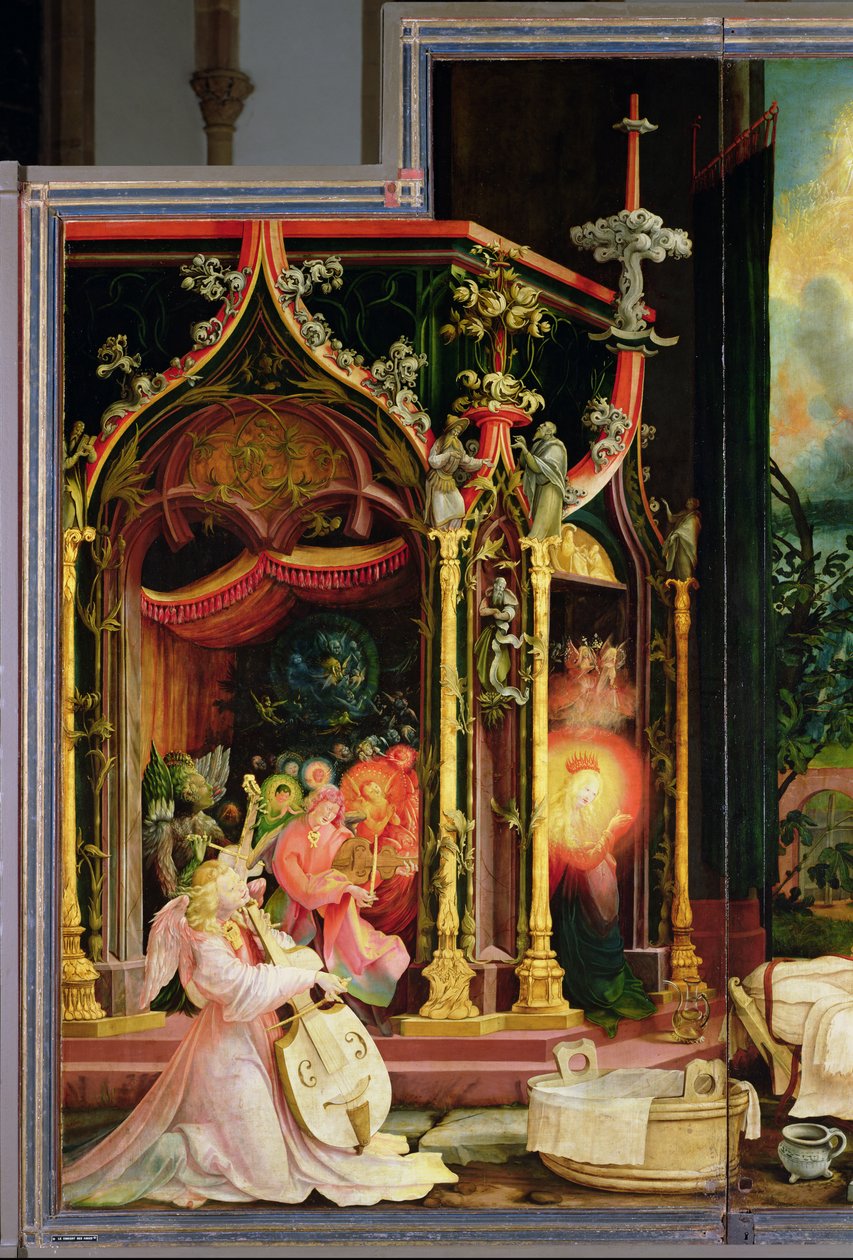 Engelskonzert vom Isenheimer Altar, ca. 1512-16 von Matthias Grünewald