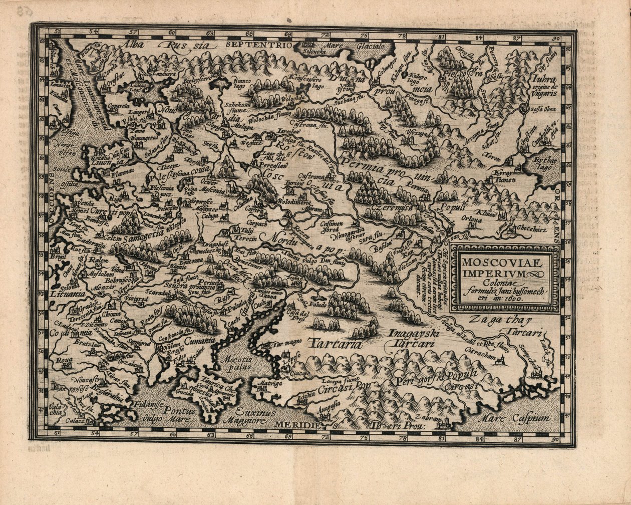 Moscoviae Imperium, 1600 von Matthias Quad