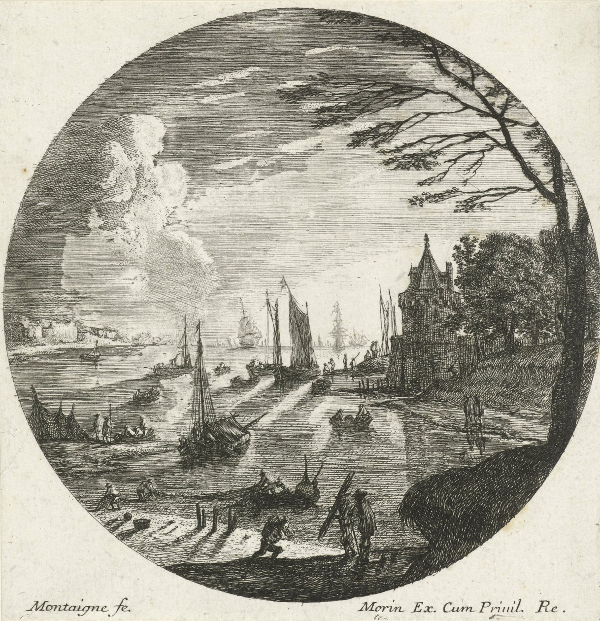 Landschaft mit Sonnenuntergang von Matthieu van Plattenberg
