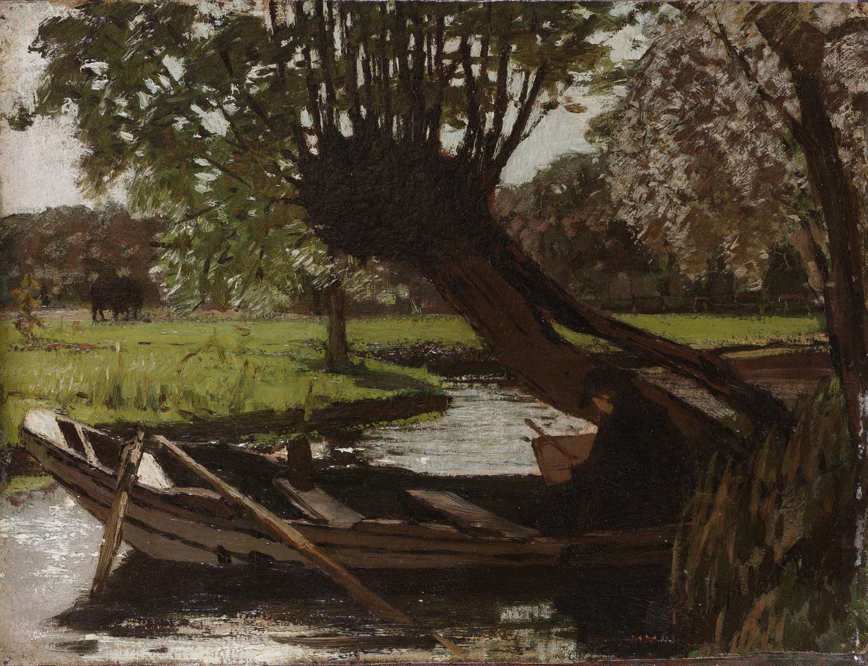 Boot mit einer Kopfweide von Matthijs Maris